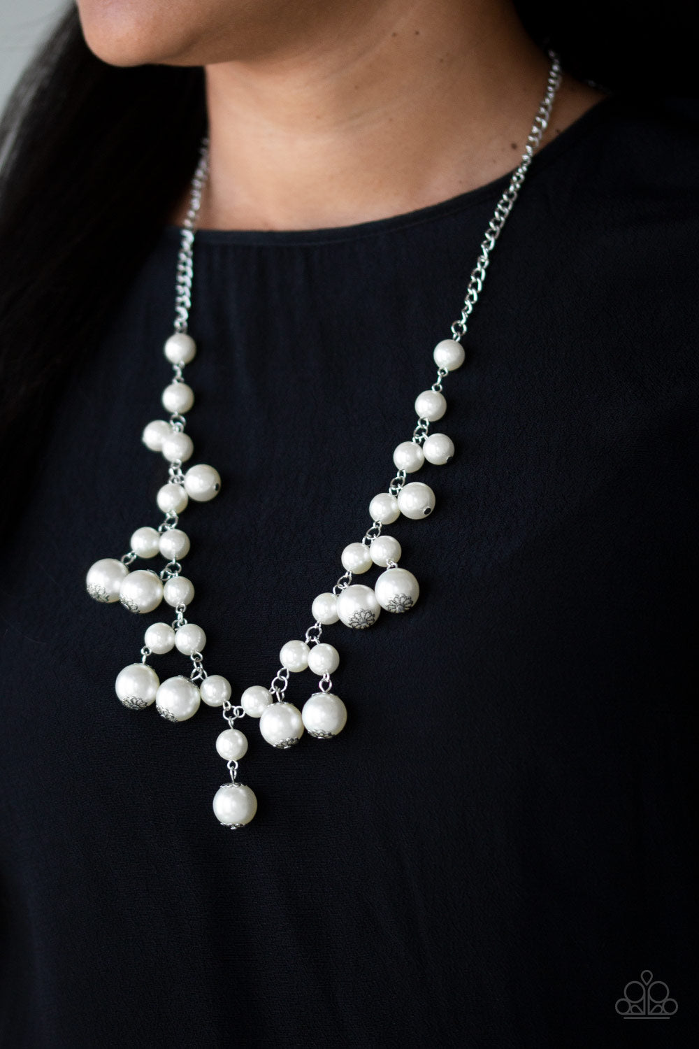 Paparazzi Necklace ~ Soon To Be Mrs. - White