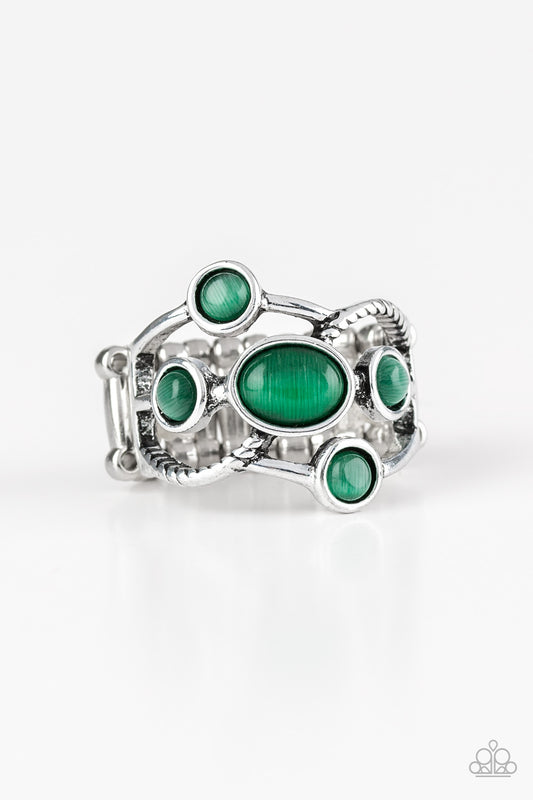 Paparazzi Ring ~ Moon Mood - Green
