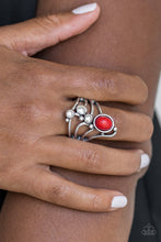 Load image into Gallery viewer, Paparazzi Ring ~ Wanderlust Wanderer - Red Stone Ring
