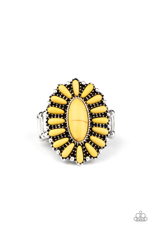 Paparazzi Cactus Cabana Yellow Ring. Get Free Shipping. #P4SE-YWXX-053XX. Yellow Stone ring