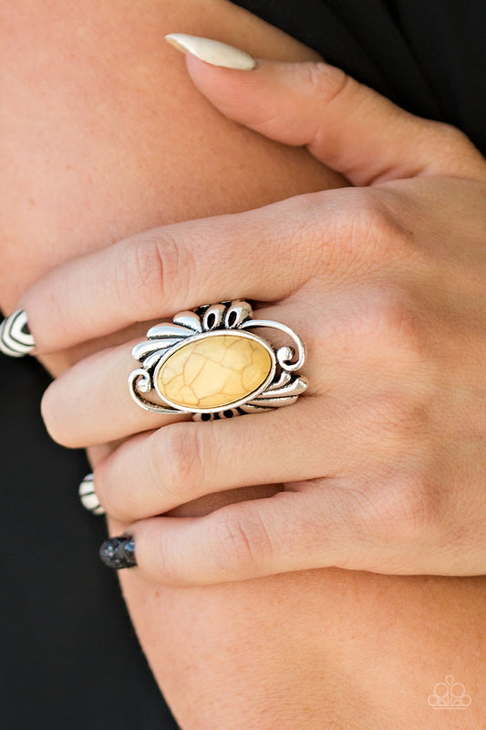 Paparazzi Sedona Sunset Yellow Ring. #P4SE-YWXX-062XX. Get Free Shipping. 