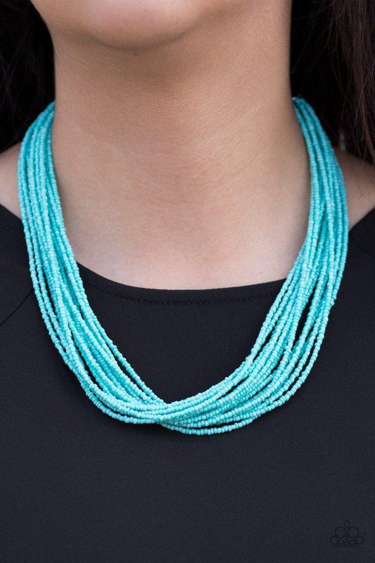 Paparazzi Necklace ~ Wide Open Spaces - Blue Necklace
