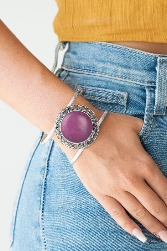 RODEO Rage Purple Cuff Bracelet Paparazzi Accessories. Subscribe & Save. #P9SE-PRXX-086DH