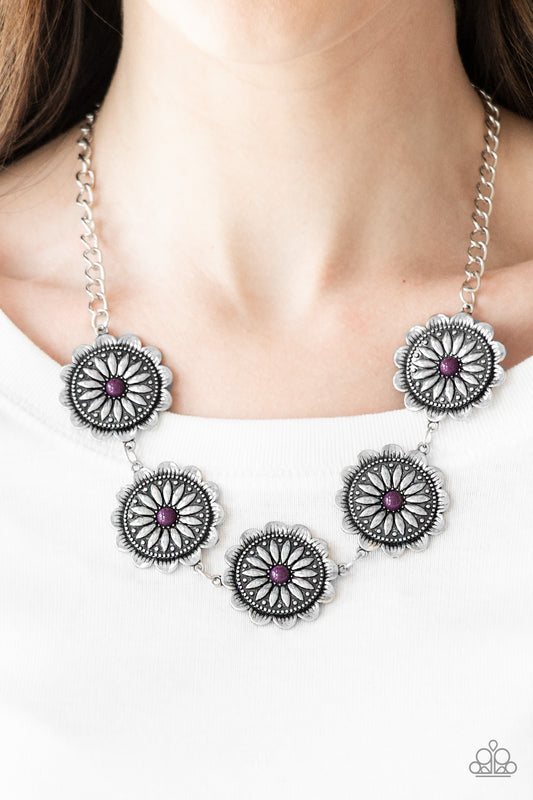 Paparazzi Me-dallions, Myself, and I - Purple Necklace. Get Free Shipping! #P2ST-PRXX-021XX.