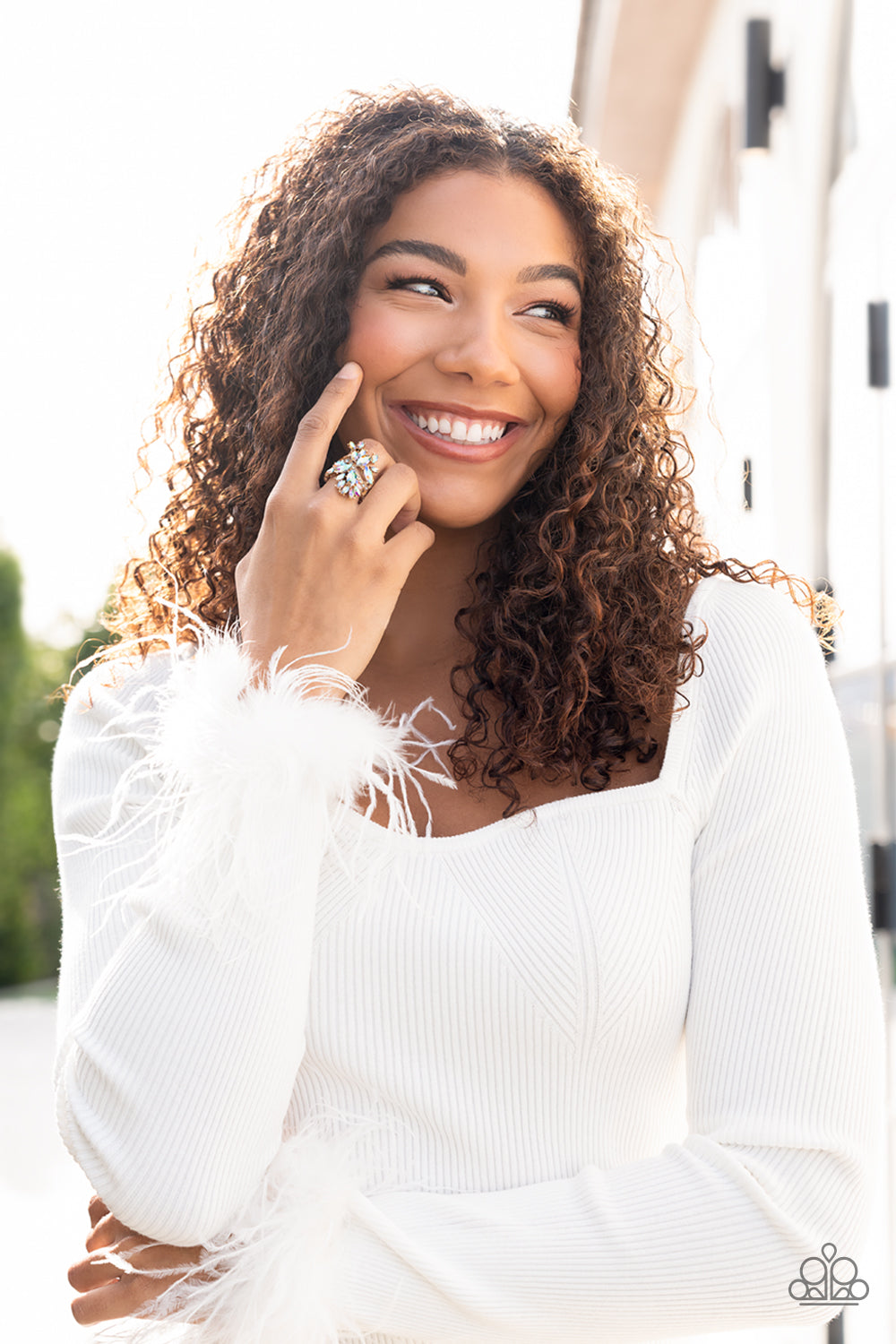 Paparazzi Flauntable Flare Gold Ring Life of the Party Exclusive $5 Rings