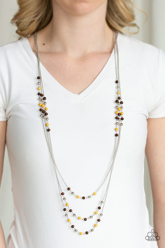 Paparazzi Seasonal Sensation - Yellow Necklace