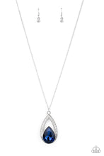 Load image into Gallery viewer, Paparazzi Notorious Noble Blue Necklace. #P2RE-BLXX-213XX. Get Free Shipping. 
