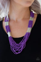 Load image into Gallery viewer, Paparazzi Necklace ~ Let It BEAD - Purple Seed Beads Necklace
