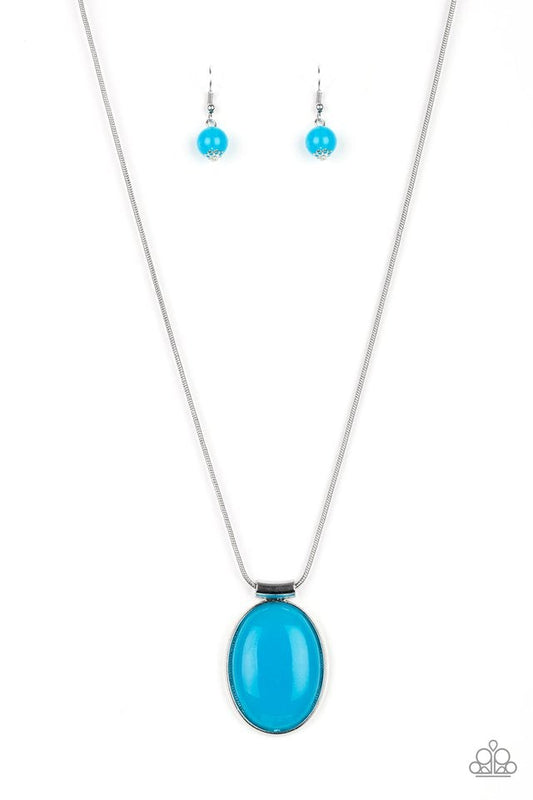 Paparazzi Rising Stardom - Blue Necklace Short Necklace