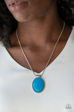 Load image into Gallery viewer, Rising Stardom Blue Necklace Paparazzi Accessories $5 Jewelry
