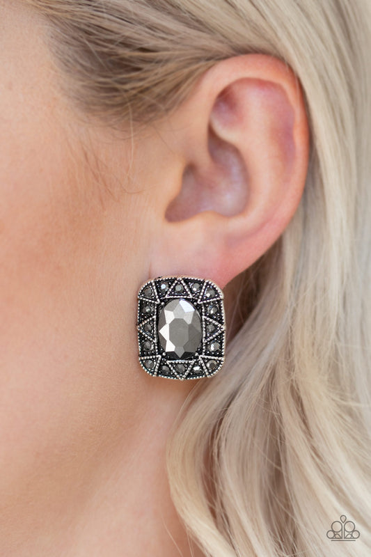  Paparazzi Earring ~ Young Money - Silver Stud