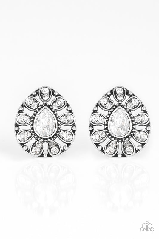 Paparazzi Earring ~ Treasure Retreat - White
