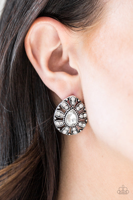 Paparazzi Earring ~ Treasure Retreat - White