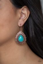 Load image into Gallery viewer, Paparazzi Earring ~ Mountain Mover - Copper Earring
