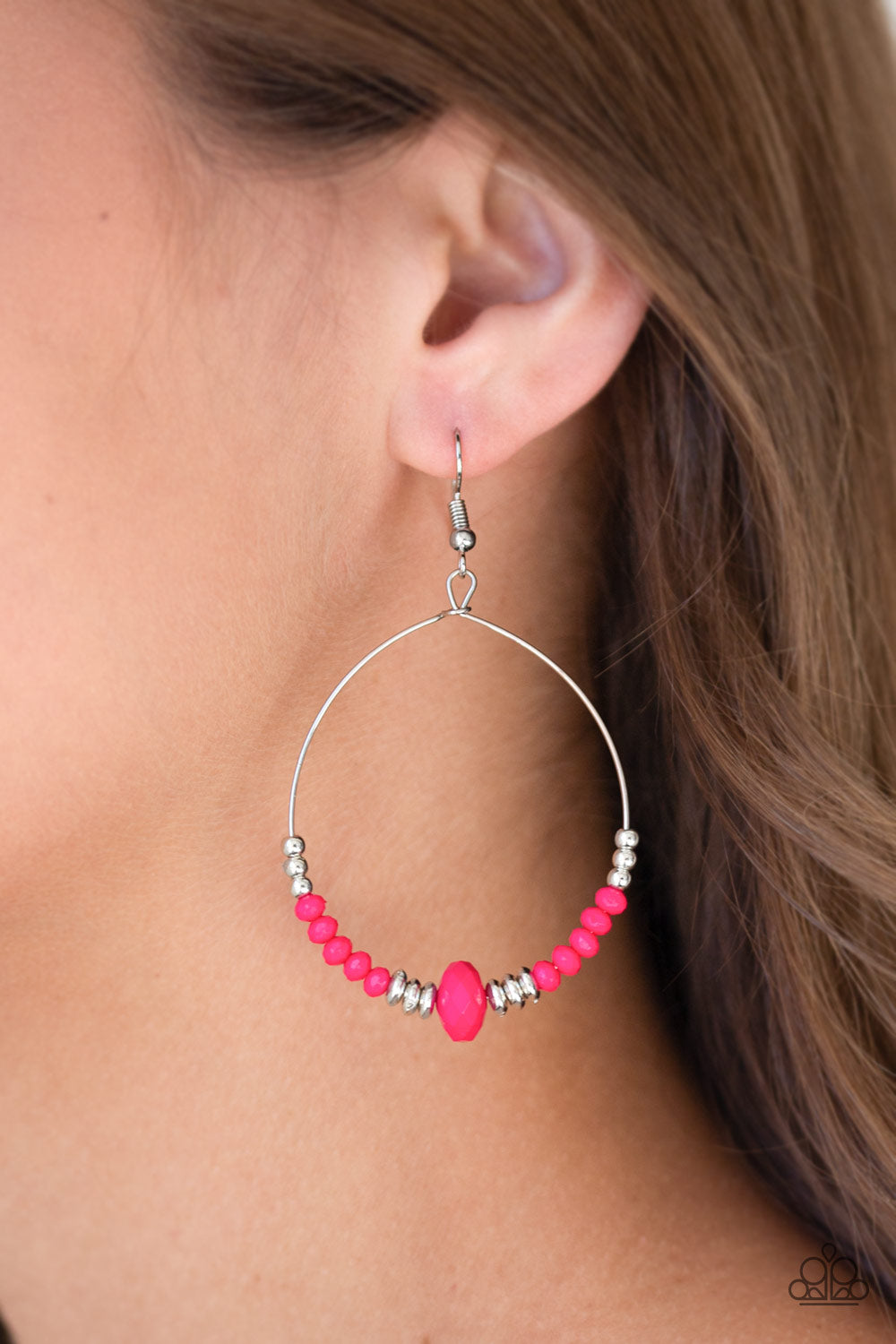 Retro Rural - Pink Earrings Paparazzi Accessories