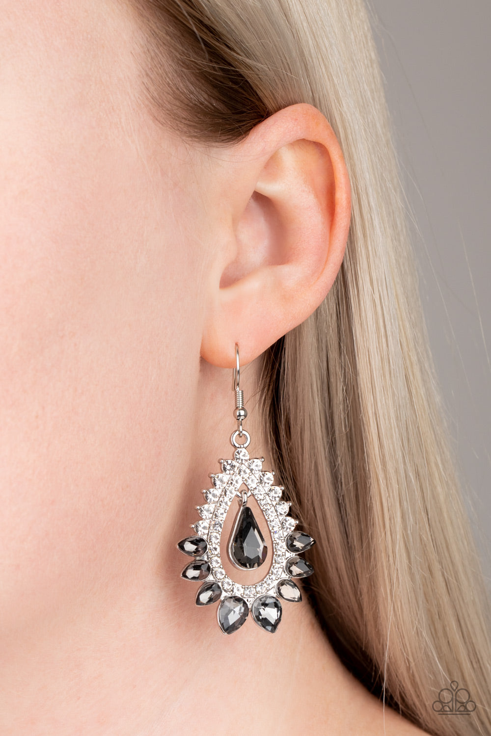 Paparazzi Boss Brilliance Silver Earrings is only $5 and is ready to ship. Great as gifts