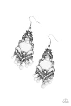 Load image into Gallery viewer, Colorfully Cabaret - White Earrings Paparazzi Accessories
