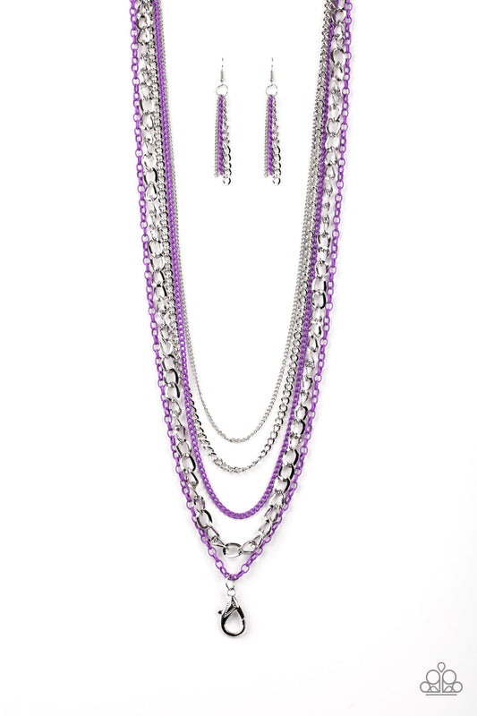 Paparazzi Industrial Vibrance - Purple Necklace