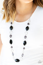 Load image into Gallery viewer, Paparazzi Necklace ~ Shimmer Simmer - Black Paparazzi Necklace
