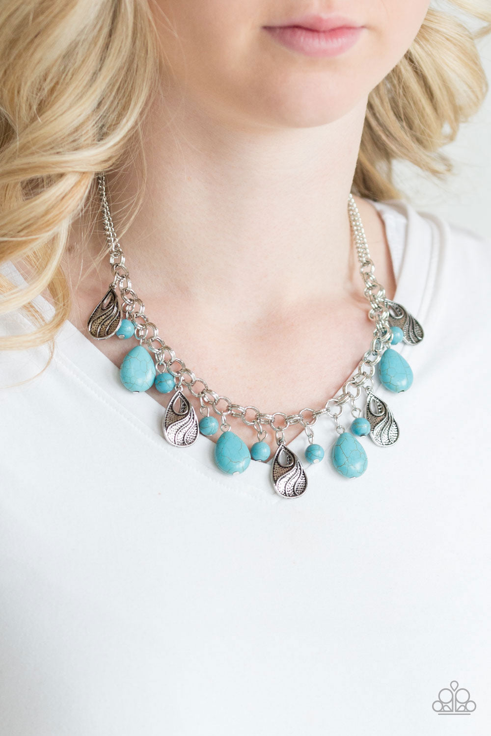 Paparazzi Terra Tranquility - Blue Necklace.