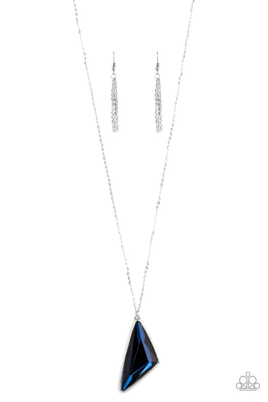 Paparazzi Ultra Sharp - Blue Necklace