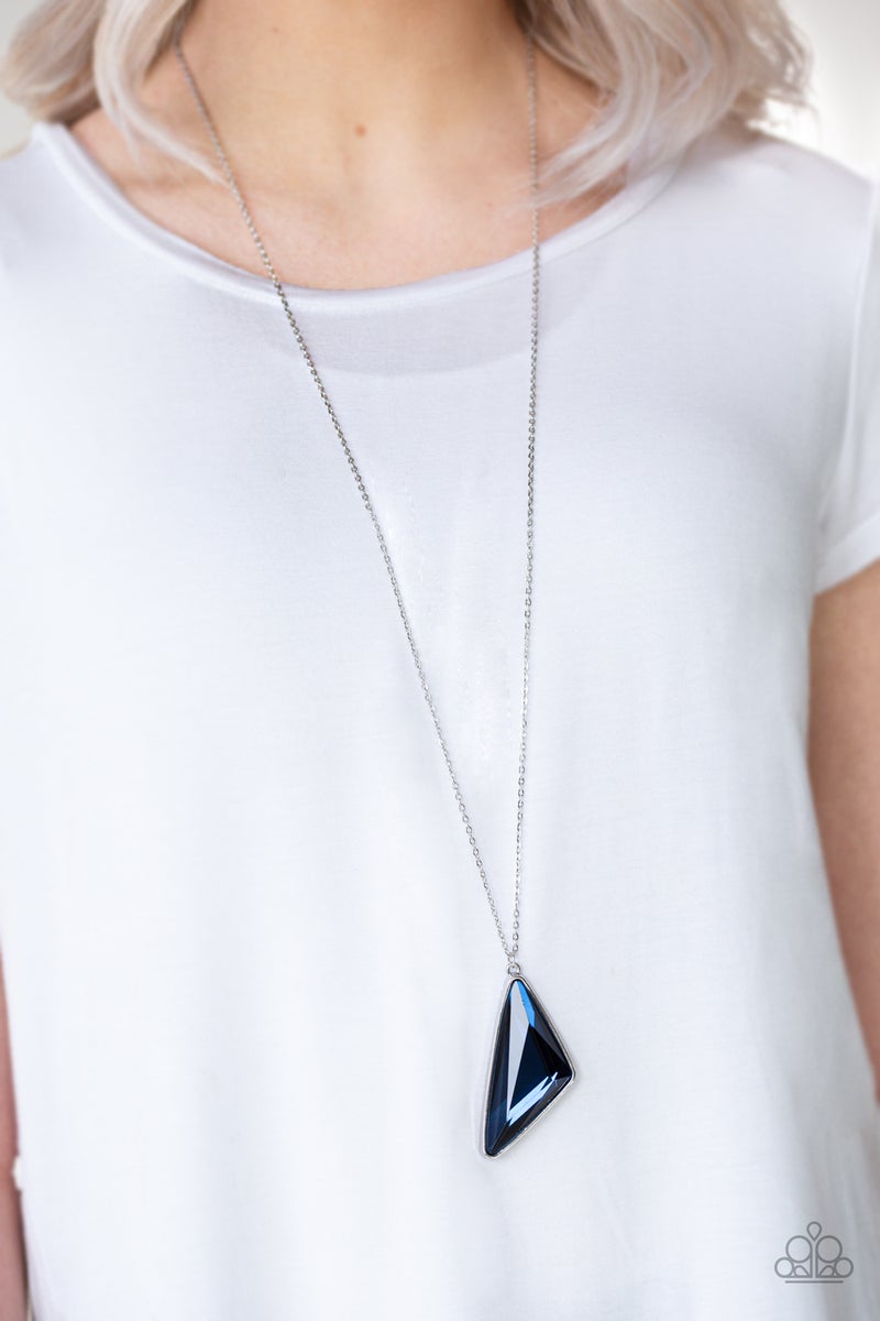 Ultra Sharp - Blue Necklace Paparazzi Accessories