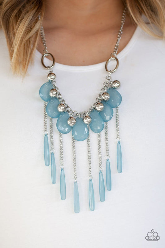 Roaring Riviera - Blue Necklace Paparazzi Accessories