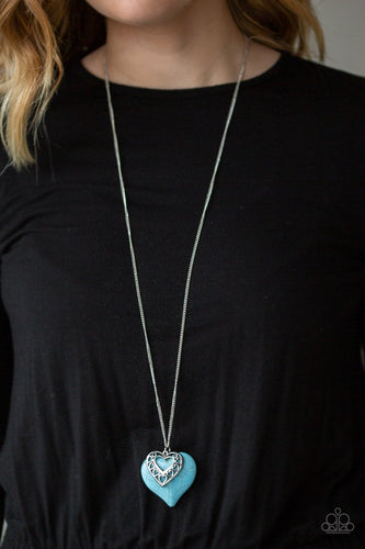 Paparazzi Southern Heart - Blue Necklace