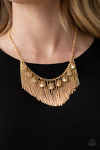 Load image into Gallery viewer, Paparazzi Bragging Rights - Gold Necklace $5 Jewelry at AainaasTreasureBox. #P2ED-GDXX-112NH
