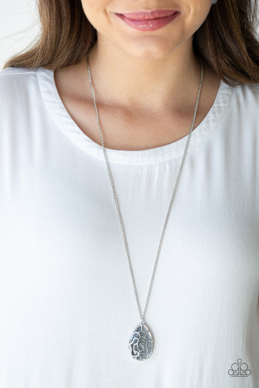 Paparazzi Gleaming Gardens Silver Long Necklace. #P2WH-SVXX-303XX. Subscribe & Save.