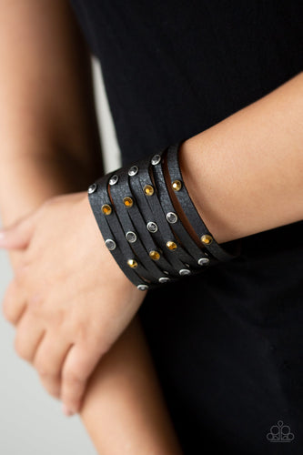 Go-Getter Glamorous Black Bracelet Paparazzi Accessories