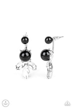 Load image into Gallery viewer, Paparazzi Extra Elite - Black Bead Jacket Style Earring
