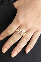 Load image into Gallery viewer, Distractingly Demure - Gold Ring Paparazzi Accessories
