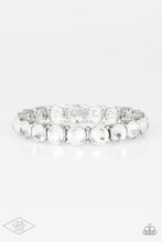 Load image into Gallery viewer, Paparazzi Sugar-Coated Sparkle - White Bracelet. Get Free Shipping.  #P9RE-WTXX-303XX
