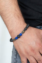 Load image into Gallery viewer, Paparazzi Empowered - Blue Urban Bracelet
