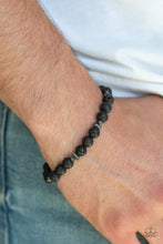 Load image into Gallery viewer, Paparazzi Bracelet ~ Renewed - Black Lava Beads Urban Bracelet Paparazzi
