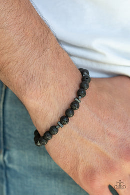 Paparazzi Renewed Black Urban Bracelet. #P9SE-URBK-374XX. Get Free Shipping. Lava Beads bracelet