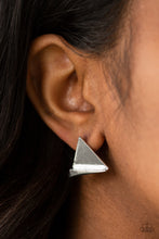 Load image into Gallery viewer, Paparazzi Earring ~ Die TRI-ing - Silver
