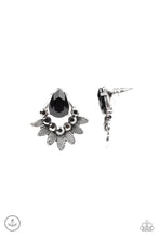 Load image into Gallery viewer, Paparazzi Crystal Canopy Black Earring. Get Free Shipping. 
