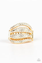 Load image into Gallery viewer, Paparazzi Roll Out The Diamonds - Gold Ring
