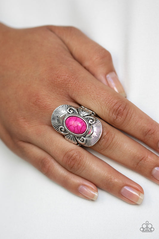 Oracle Oasis - Pink Ring Paparazzi Accessories