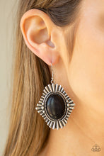 Load image into Gallery viewer, Paparazzi Earring ~ Easy As PIONEER - Black
