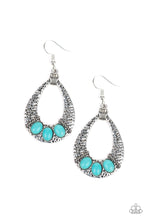 Load image into Gallery viewer, Terra Terrific Blue Earring Paparazzi Accessories for Women. Subscribe &amp; Save.  P5SE-BLXX-206XX
