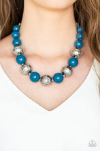 Load image into Gallery viewer, Paparazzi Necklace ~ Floral Fusion - Blue
