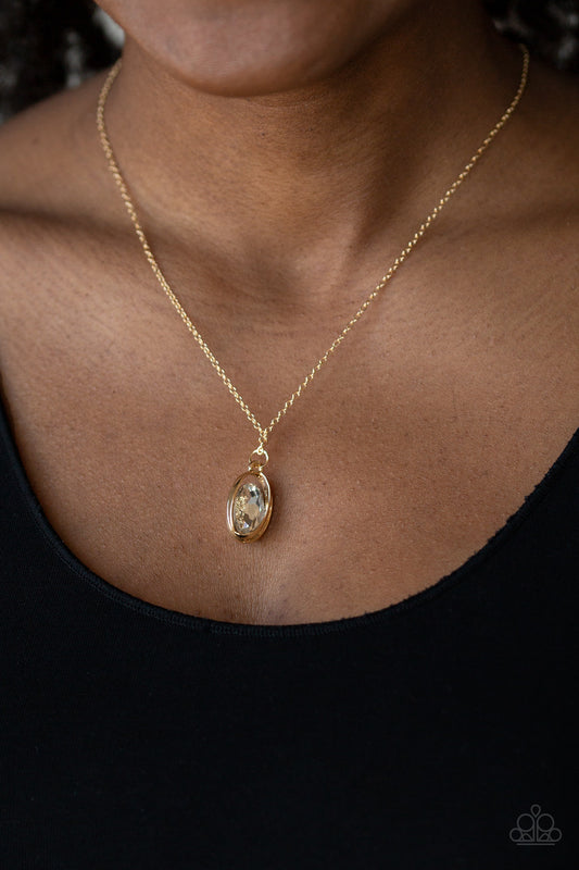 Timeless Tranquility - Gold Necklace Paparazzi Accessories