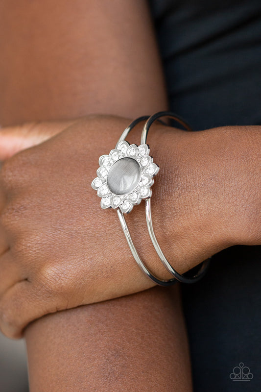 Dream Silver Silver Bracelet Paparazzi Accessories. Subscribe & Save. Hinged Closure Bracelet