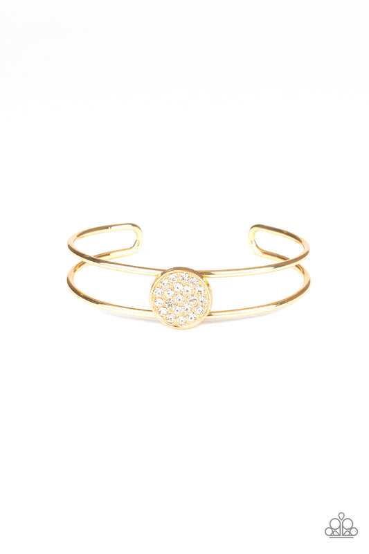 Paparazzi Bracelet ~ Dial Up The Dazzle - Gold