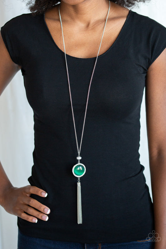 Sparkling Spectacle - Green Necklace Paparazzi Accessories