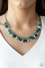 Load image into Gallery viewer, Paparazzi Necklace ~ Downstage Dazzle - Blue
