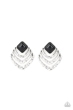 Load image into Gallery viewer, Rebel Ripple - Black Earring Paparazzi Accessories
